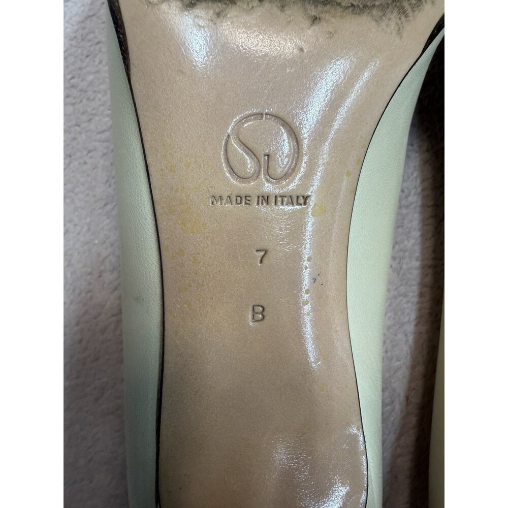 St. John Angela AJ224018 Leather Pumps 7B Made Italy Vintage - Picture 7 of 11